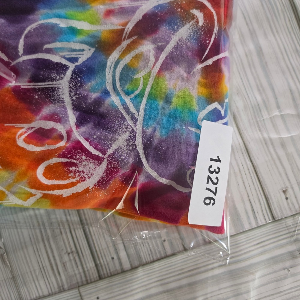 Walt Disney World Mickey Mouse Tie Dye T-Shirt Mens XL Rainbow Hanes Graphic Tee - Picture 5 of 7